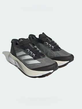 Adidas Adizero Boston 12 Running Shoes in Black and Gray